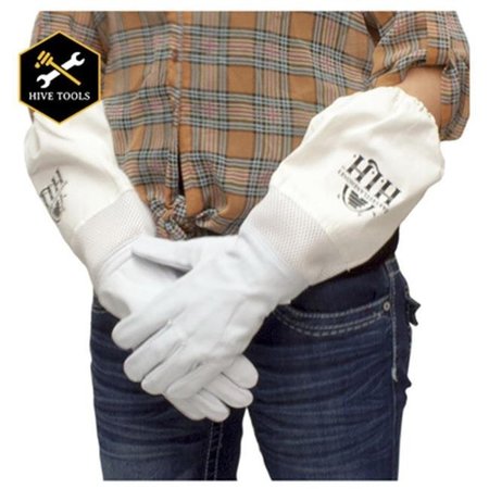 HARVEST LANE HONEY Harvest Lane Honey CLOTHGS-103 Goat Skin Beekeeping Gloves; Small 202545